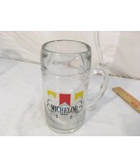 Vintage MICHELOB 8&quot; X 3&quot; Heavy Glass Beer Alcohol Frozen Chilled Mug - $45.89