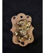 Avon Gold Tone Teddy Bear Pin Brooch Vintage  Nice Condition - $19.63 CAD