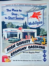 Mobilgas High Quality Economy Gasoline color Regular Price-1953 Vintage ... - $13.95