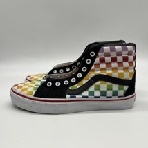 Vans Off The Wall Shoes Unisex  Multicolor Geometric Rainbow NO LACE - £19.46 GBP