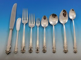 English Shell by Lunt Sterling Silver Flatware Set Service 84 pcs M Monogram - $6,504.30