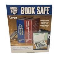 Bunker Hill Safes Book Large Sheet Steel 3 Dial Combination Lock #95814 Burgundy - £25.32 GBP