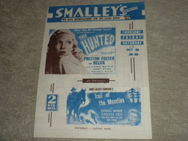 1948 Smalley&#39;s Movie Theatre Norwich 4 pg Film promo brochure w full poster VG+ - £11.96 GBP