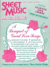 Sheet Music Magazine Nov 1977 Bouquet Love Songs Cord Dictionaries These Foolish - £10.69 GBP