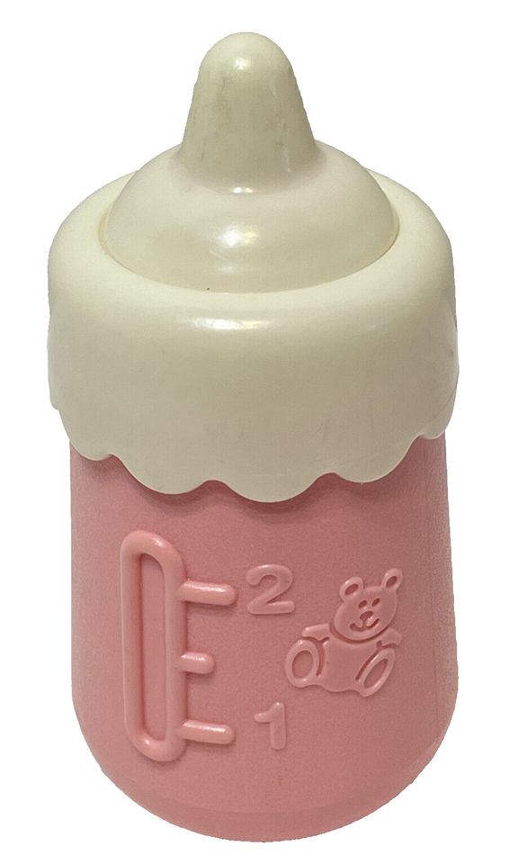 Little Tikes Replacement Pink and White 2 oz Plastic Baby Bottle 4.25 in Tall - $14.08