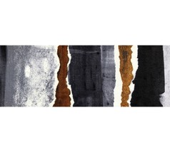 HomeRoots 401061 2 x 6 ft. Gray &amp; Brown Abstract Southwest Washable Runner Rug - £147.76 GBP