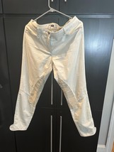 Trussardi Jeans Stylish Cream Pants with Microfiber Detail - $636.70 MXN