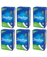 Pack of (6) New STAYFREE Maxi Pads, Super 24 ea - $92.18 CAD