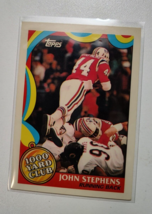 1989 Topps 1000 Yard Club Football #9 John Stephens Patriots - £1.27 GBP