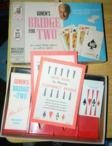 GOREN&#39;S BRIDGE FOR TWO MILTON BRADLEY  Vintage Card Game COMPLETE - £11.19 GBP