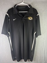 Mizzou Missouri Tigers Nike Dri-Fit S/S Athletic Golf Polo Shirt - Men&#39;s XL - £14.12 GBP