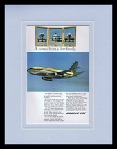 1967 Boeing 737 Twinjet Framed 11x14 ORIGINAL Vintage Advertisement  - £34.95 GBP
