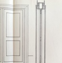 Interlock Cabinet Design Plan Architectural Drawing 1900 Victorian Print DWW2C - £25.97 GBP