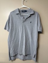 Polo Ralph Lauren Polo Shirt Men Large Gray Pony Blue Short Sleeve - $21.85 CAD