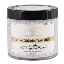 Low Cost Khadi Natural Apricot &amp; Walnut Cream Scrub Rose 100 gm Ayurvedic Skin - £17.73 GBP
