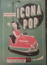 MINT ICONA POP K- FLAY Fillmore Poster 2013 - £20.05 GBP