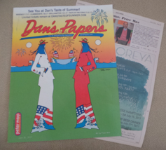 Peter Max Cover Art only &amp; Artist Article from Dan&#39;s Papers June 2017 NF - $11.00