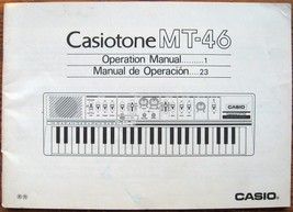 Casio MT-46 Casiotone Keyboard Original User&#39;s Operating Owner&#39;s Manual ... - $364.88 MXN