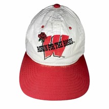 Vintage 1995 Wisconsin Badgers Rose Bowl SnapBack Hat Rerun For The Roses Cap - £9.44 GBP