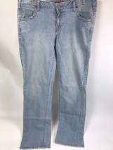 Blue Asphalt Juniors 13 Jeans Vintage Y2K Straight Light wash distressed... - £15.56 GBP