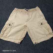 American Eaglo Cargo Shorts Men 33 Tan Khaki 10&quot; Inseam - $18.47