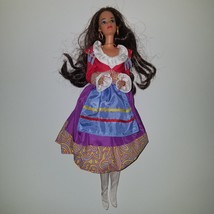 VTG Italian Barbie Dolls of the World Collection 1993 Dress Necklace Earrings - £15.42 GBP