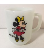 Vtg Minnie Mouse Milk Glass Coffee Cup Mug Anchor Hocking Pepsi Collecto... - £11.67 GBP