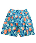 Authentic J. Khaki Floral Print Blue Orange Boys Swim Board Shorts Size XL - £6.69 GBP