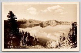 RPPC Panorama of Crater Lake Crater Lake National Park Oregon Postcard Q23 - £5.46 GBP