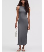LULULEMON SLEEVELESS PLEATED STRETCH MAXI DRESS SOLAR GREY  XXS NWT USPS... - $177.21