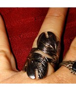Gorgeous~Sz. 7~Stainless steel leaf ring~ - $957.01 MXN