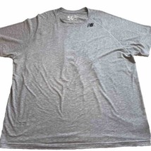 New Balance Shirt Men&#39;s 3XL Short Sleeve Grey Crew Neck Big Men XXXL Spa... - $9.88