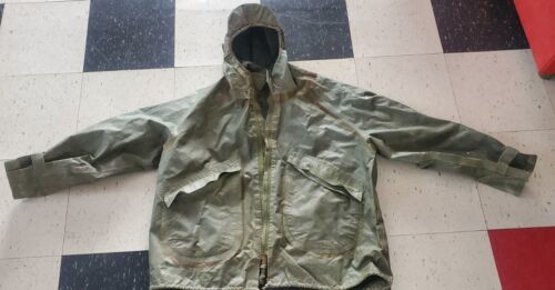 Primary image for Large 1990s? US Army Wet Weather Parka Jacket Anorak OD Green Waterproof Rain