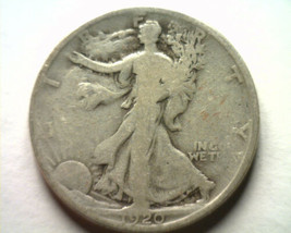 1920-S WALKING LIBERTY HALF GOOD / VERY GOOD G/VG NICE ORIGINAL COIN BOB... - $22.00