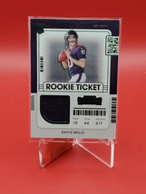 Davis Mills 2021 Panini Contenders Rookie Ticket Jersey Card #RTS-DMI Texans - £4.40 GBP