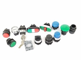 LOT OF 13 PIECE PUSHBUTTON AND SELECTOR SWITCH HARDWARE - $34.95