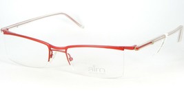 Airo 1906 1413 RG58 Red /CLEAR Eyeglasses Glasses Frame 51-17-140mm France - £106.58 GBP