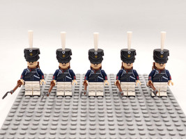 5pcs napoleonic wars prussian grenadier infantry minifigures set lego compatible thumb200