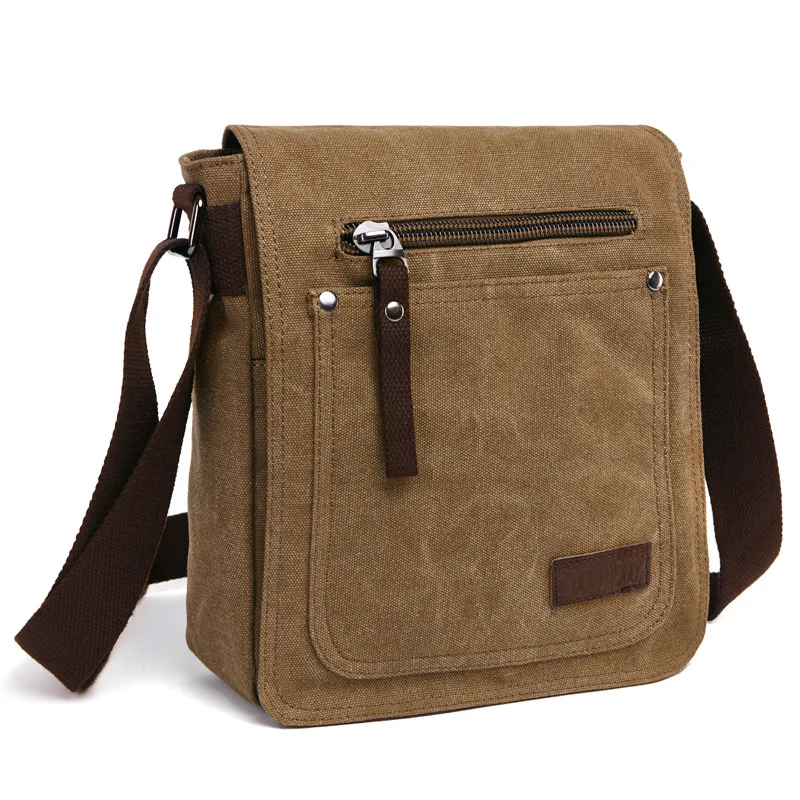 Canvas Bag Vintage Messenger Bag Brand Business Casual Travel satchel si... - $45.38