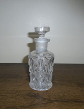 Cut Glass Perfume Scent Bottle With Stopper Dresser Accessories Vintage Vanity - £23.60 GBP