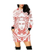 Women&#39;s All Over Print Hoodie Mini Dress(Model H27) - £37.19 GBP