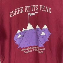 Vintage LSU T Shirt Louisiana Tech Single Stitch Go Greek XL USA 90s - £23.58 GBP
