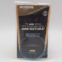 Addi Knitting Needle Circular Natura Bamboo Blue Cord 24&quot; US Size 10 - £26.50 GBP