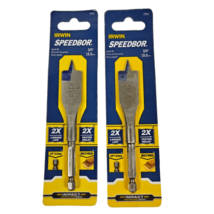 2 Pack Irwin 3/4&quot; x 4&quot; Long Spade Paddle Flat Drill Bit Speedbor Impact ... - £8.31 GBP