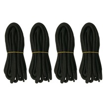 4 pairs 5mm Thick Heavy duty Round Hiking Work Boot Shoe laces Strings Men Women - £8.69 GBP