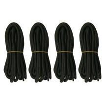 4 pairs 5mm Thick Heavy duty Round Hiking Work Boot Shoe laces Strings Men Women - £8.21 GBP