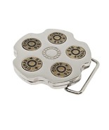 ST6 44 MAG Shell Casing Mens 2.75&quot; X 2.75&quot; Silver Belt Buckle - €7,63 EUR