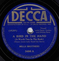 Mills Brothers 78 A Bird In The Hand / When You Said Goodbye SH3D - £5.40 GBP