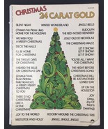 Vintage CHRISTMAS 24 CARAT GOLD Guitar Sheet Music Book 1977 - $20.00