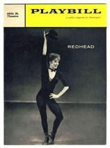 REDHEAD Playbill &amp; Souvenir Program 1959 Gwen Verdun 46th St Theatre New York  - £37.00 GBP